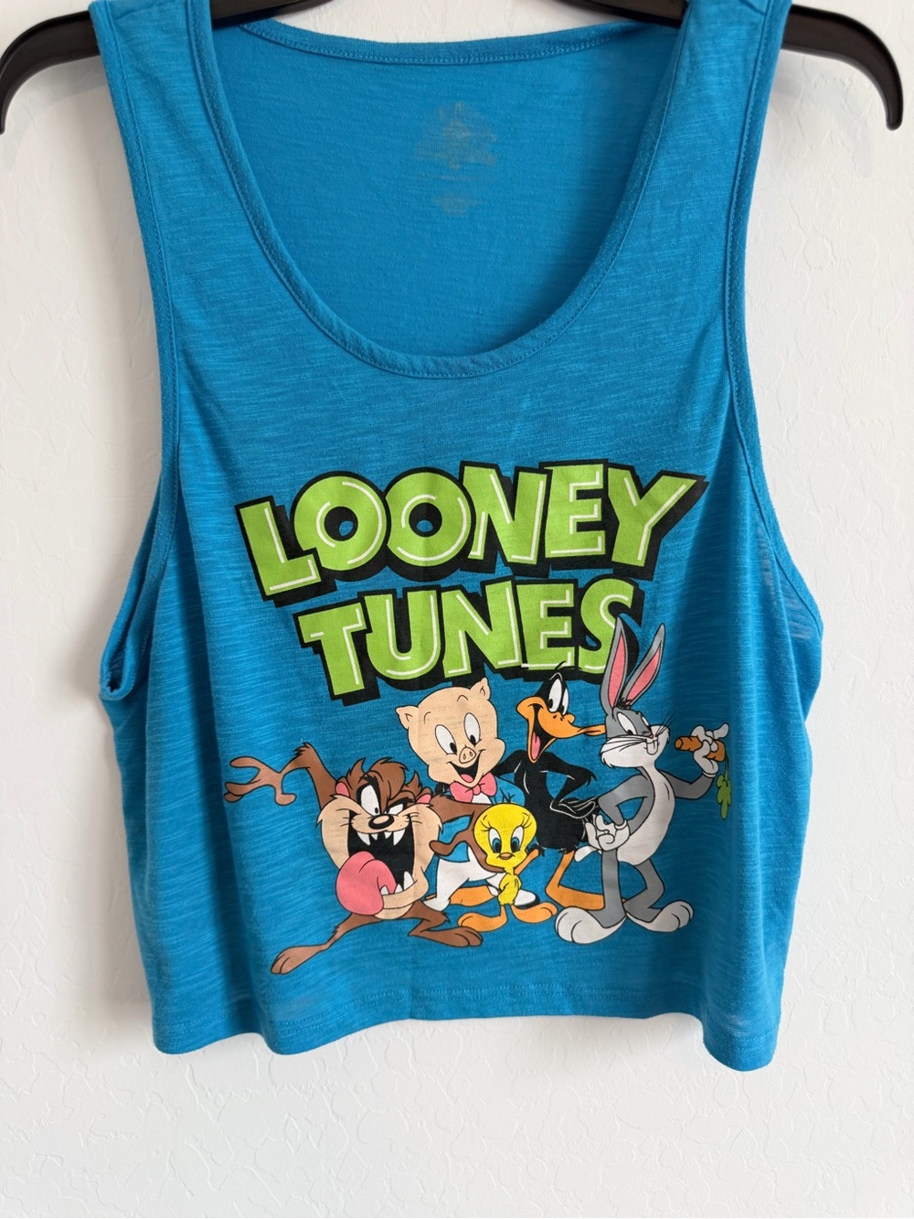 Looney Tunes Blue Graphic Tank Top